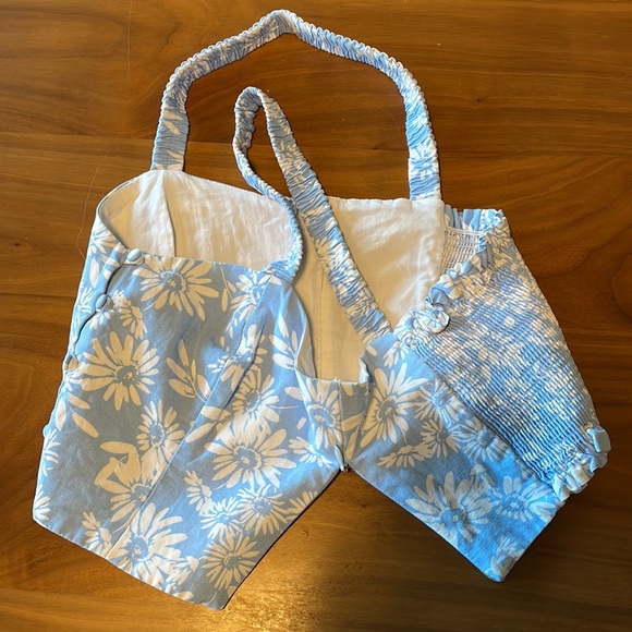 Blue Corset Crop Top - Picture 4 of 4